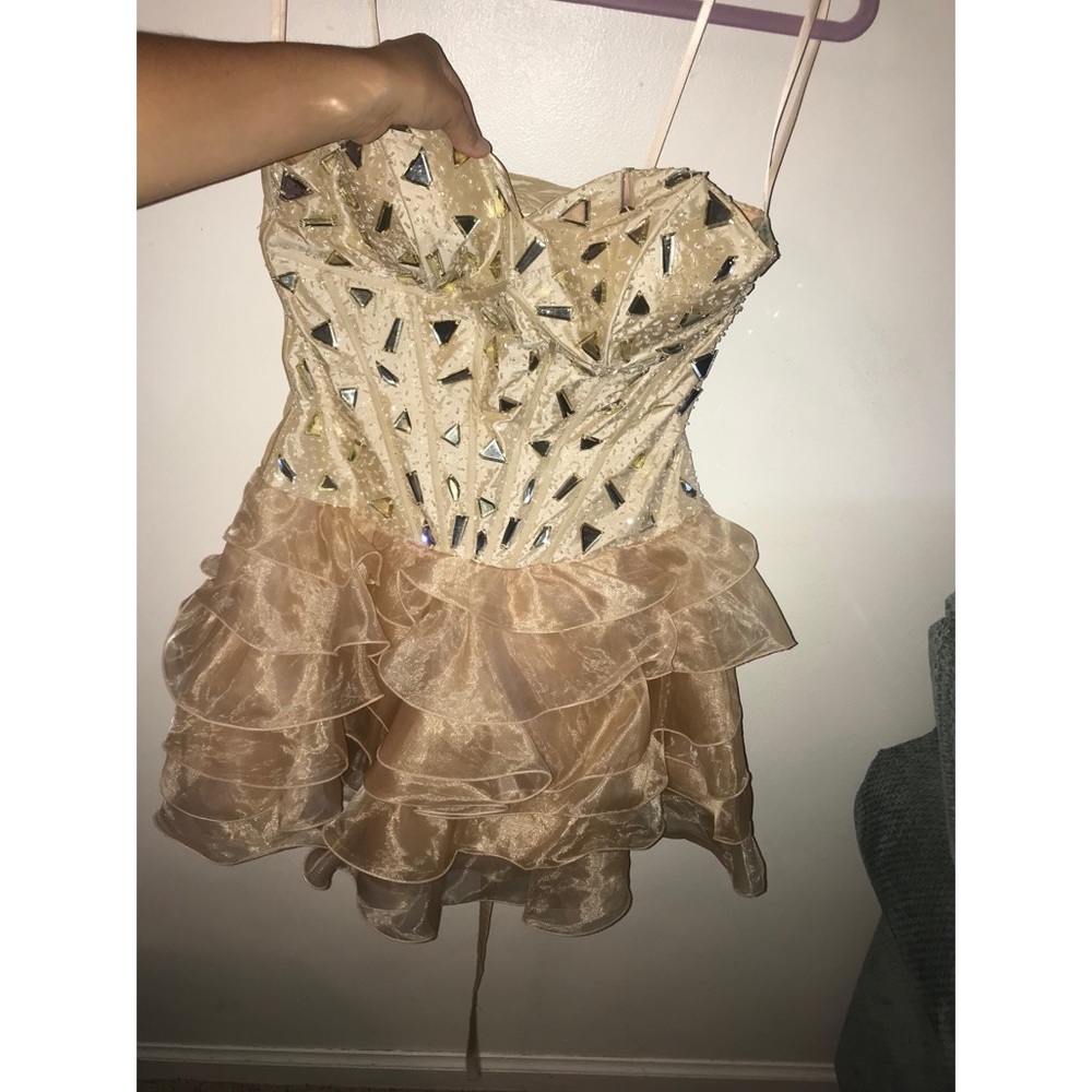 Cocktail strapless dress